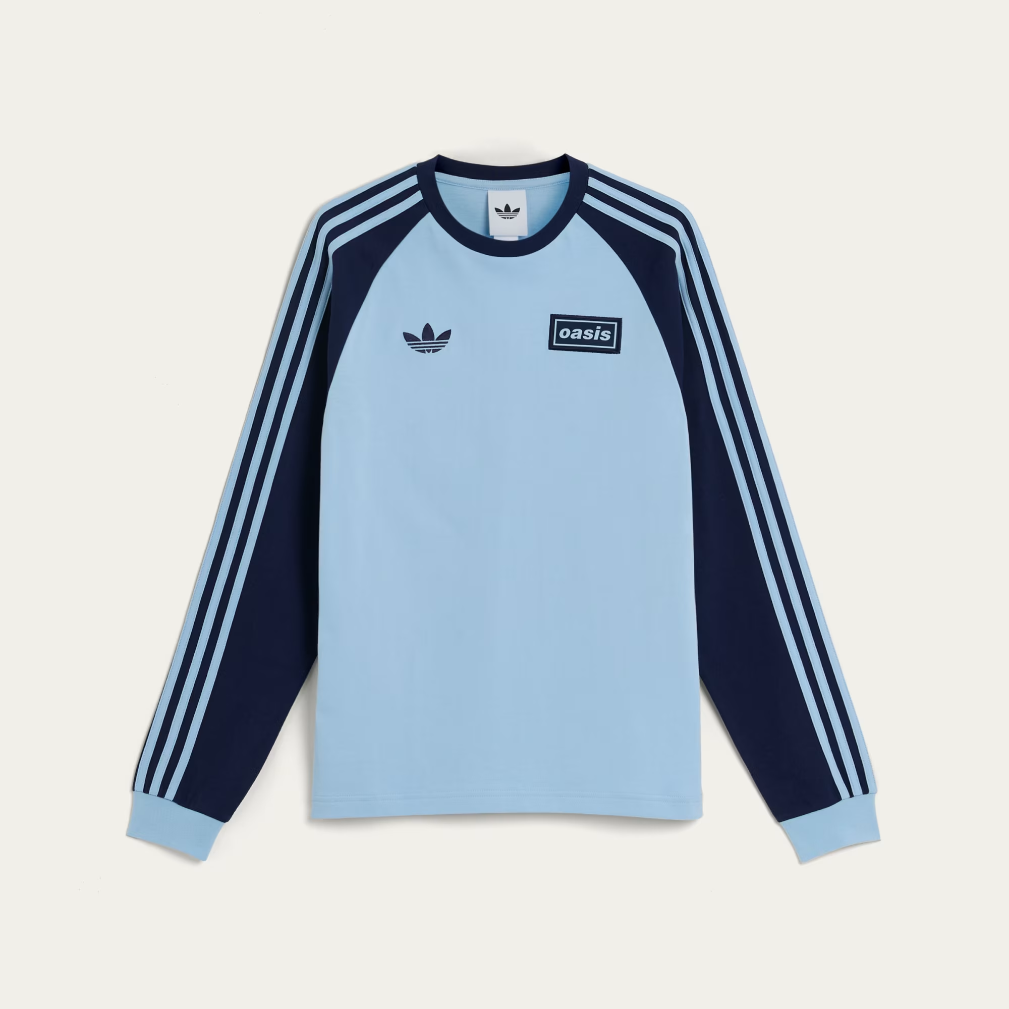 2025 Oasis Originals TOUR 3-Stripes Blue Long Sleeve