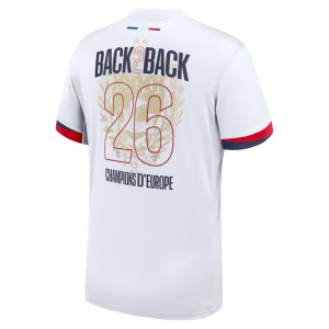 PSG 25-26 Away Stadium Shirt  - Champions of Europe 2026 Print