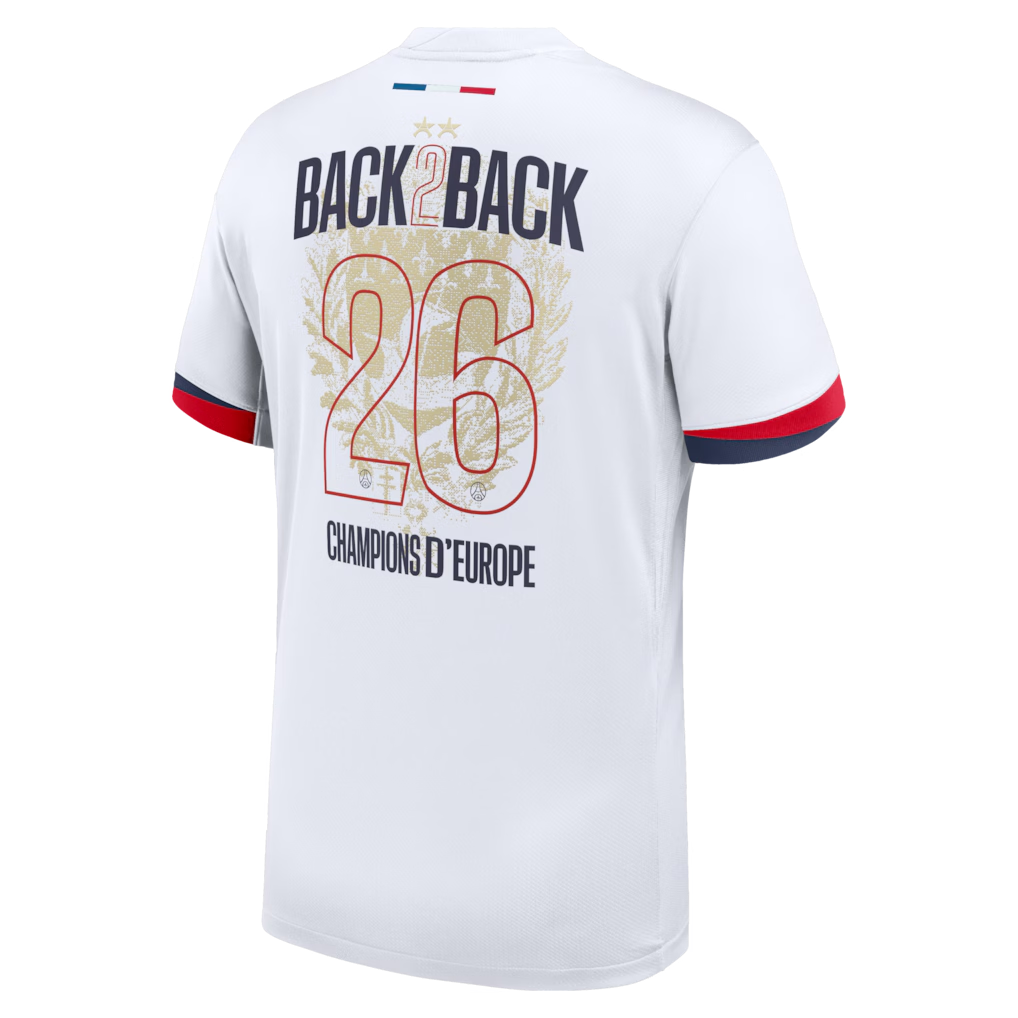 PSG 25-26 Away Stadium Shirt - Champions of Europe 2026 Print