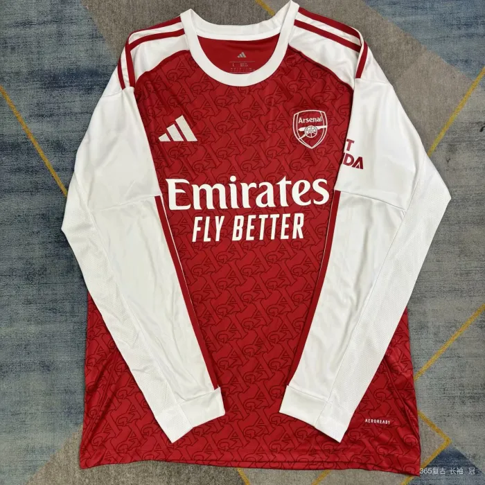 Arsenal Jersey 25/26 Home Long Sleeves Football Kit Soccer Jersey