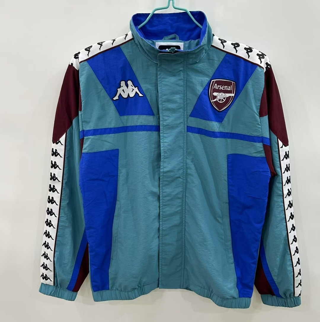 Retro 1967 Arsenal green blue Windbreaker Jacket