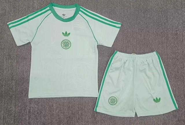 Kids 2025 Celtic "Irish Origin" Retro Football Set 1:1 Thai Quality
