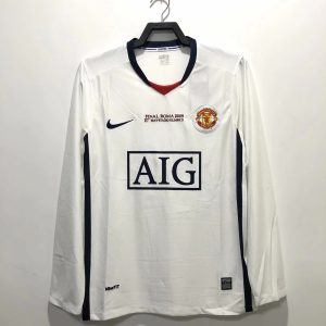 2008-2009 retro long-sleeved Manchester United away Champions League version 1:1 Thai quality