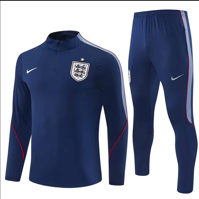 2026 England Training Half-Zip Top – Dark blue
